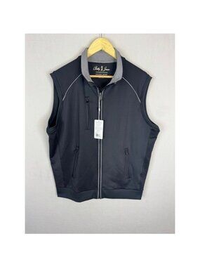 Bobby Jones NWT Mens Performance Collection Golf Vest Black BJ520382 Size L